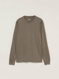 three dots Men's Sanded jersey crew neck スリードッツ トップス カットソー・Tシャツ グレー ホワイト ブラック グリーン ネイビー ブラウン ブルー【送料無料】