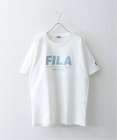 FILA 高密度韓国風センターロゴプリントTシャツ ジップファイブ トップス カットソー・Tシャツ ホワイト カーキ ブルー ネイビー ピンク ブラック