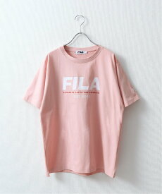 【SALE／5%OFF】FILA 高密度韓国風センターロゴプリントTシャツ ジップファイブ トップス カットソー・Tシャツ ホワイト カーキ ブルー ネイビー ピンク ブラック