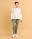 《丈長めサイズ/股下68cm・69cm》ベーシックコットンストレートパンツ【オンライン限定】