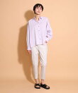 《丈長めサイズ/股下68cm・69cm》ベーシックコットンストレートパンツ【オンライン限定】