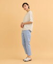 《丈長めサイズ/股下68cm・69cm》ベーシックコットンストレートパンツ【オンライン限定】