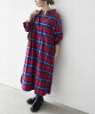 【SALE／20%OFF】SHIPS any SHIPS any:＜洗濯機可能＞タータン チェック ロング シャツ ワンピース シップス ワンピー…