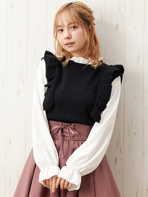 Ingni 5g袖異素材フリルニット Rakuten Fashion 楽天ファッション 旧楽天ブランドアベニュー Cb6191
