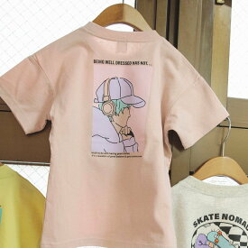 branshes 【WEB限定/DRC/お肌に嬉しい綿100%】アソートグラフィック半袖Tシャツ ブランシェス トップス カットソー・Tシャツ ホワイト イエロー ブルー ネイビー ピンク パープル グリーン ブラウン グレー ブラック