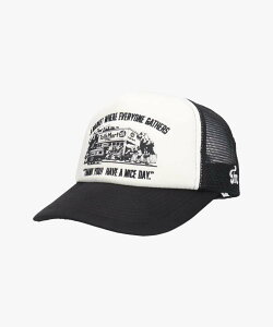 TalkMart TalkMart POLY-KNIT TRUCKER CAP_BLACK / �g�[�N�}�[�g �I�[�o�[���C�h �X�q �L���b�v �u���b�N�y���������z
