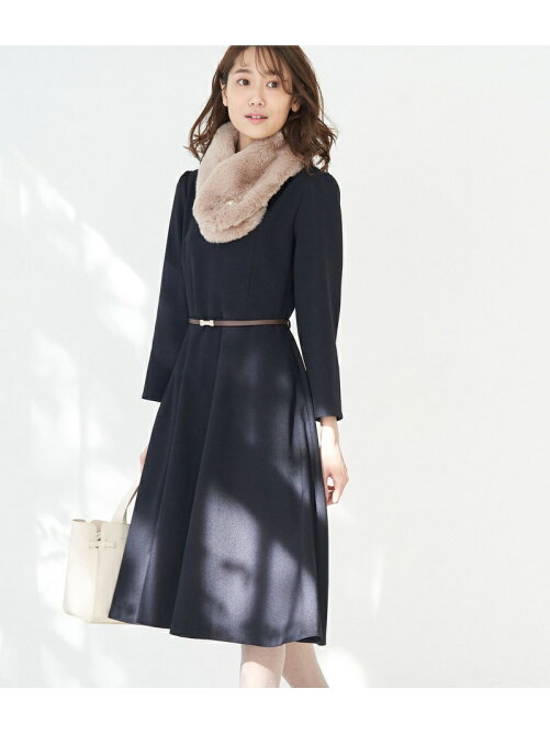 Rope Picnic Web限定 プレミアムフィール ベルト付きフィットアンドフレアワンピース Rakuten Fashion 楽天ファッション 旧楽天ブランドアベニュー By3192