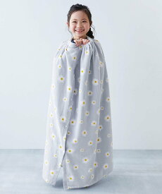 devirock 【綿100%】ガールズラップタオル 100cm 水着 プールグッズ タオル デビロック 水着・スイムグッズ その他の水着・スイムグッズ ブルー