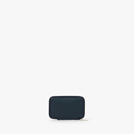 Valextra ラウンドジップ ミニ ウォレット ヴァレクストラ 財布・ポーチ・ケース 財布 ネイビー【送料無料】