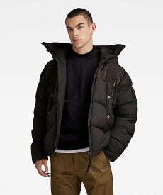 【SALE／30%OFF】G-Star RAW 【公式ショップ】EXPEDITION PUFFER/中綿パーカージャケット ジースターロゥ ジャケット・アウター ダウンジャケット・ダウンベスト ブラック【送料無料】