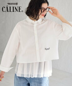 【SALE／6%OFF】ROPE' PICNIC CALINE*ROPE' PICNIC/UVカットクロップド丈シャツ ロペピクニック トップス シャツ・ブラウス ホワイト ネイビー ピンク【送料無料】