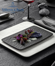 Villeroy & Boch [公式] ビレロイ&ボッホ マルチプレート 28cm ペア ロック ビレロイアンドボッホ 食器・調理器具・キッチン用品 食器・皿 ブラック【送料無料】
