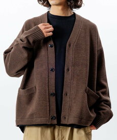 【SALE／51%OFF】FREAK'S STORE リラックスフィット イージーケア ウォッシャブル Vネックカーディガン 【限定展開】 25AW フリークスストア トップス カーディガン ブラウン ネイビー グレー ブラック