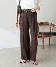 【リバイバル/ウエストを調整できる】ウールライクワイドパンツ/カセット服