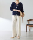 【リバイバル/ウエストを調整できる】ウールライクワイドパンツ/カセット服