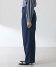 【リバイバル/ウエストを調整できる】ウールライクワイドパンツ/カセット服