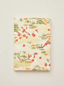 岩座 友禅御朱印帳 / 松竹梅 アミナコレクション 文房具 手帳・メモ帳 ピンク イエロー