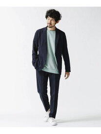 nano・universe ダメリーノ メランジライトセットアップ ナノユニバース コート/ジャケット テーラードジャケット ネイビー ブラック【送料無料】