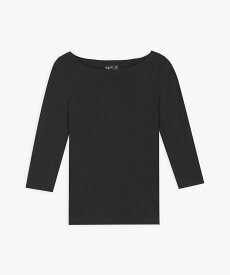 agnes b. FEMME JG13 TS コットンカットソー アニエスベー トップス カットソー・Tシャツ ブラック【送料無料】