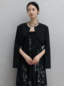 resil ケープスリーブショートボレロ ラシュッド ジャケット・アウター その他のジャケット・アウター ブラック【送料無料】