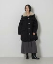 「STEVELOUR」「西川ダウン(R)」ファー付きコート