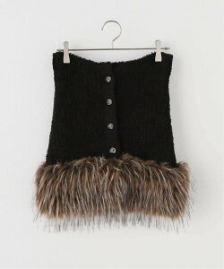 JOURNAL STANDARD relume �yPROVOKE/�v�����H�[�N�ztransform fake fur knit �W���[�i�� �X�^���_�[�h �������[�� �g�b�v�X �j�b�g �u���b�N�y���������z