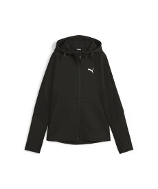 【SALE／30%OFF】PUMA ウィメンズ エヴォストライプ フーデッドジャケット プーマ トップス スウェット・トレーナー ブラック【送料無料】