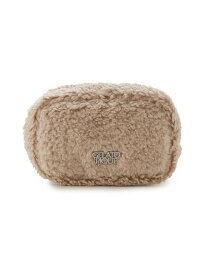 【SALE／30%OFF】gelato pique ボアポーチ ジェラートピケ 財布・ポーチ・ケース ポーチ ベージュ ピンク