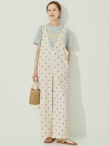 楽天市場】つなぎ レディース（柄ドット・水玉）の通販