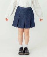 【SALE／28%OFF】ever closet デニム プリーツ キュロット 半ズボン ショートパンツ 女の子 子供 子供服 …