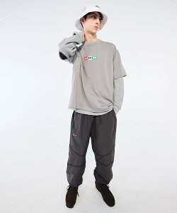 URBAN RESEARCH LOTTO ITALIAN LOGO SHORT-SLEEVE TECH T-SHIRTS �A�[�o�����T�[�` �g�b�v�X �J�b�g�\�[�ET�V���c �O���[ �u���b�N �O���[���y���������z
