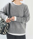 《予約》ウールカシミヤクルーネックプルオーバー