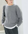 《予約》ウールカシミヤクルーネックプルオーバー