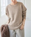 《予約》ウールカシミヤクルーネックプルオーバー