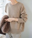 《予約》ウールカシミヤクルーネックプルオーバー