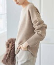 《予約》ウールカシミヤクルーネックプルオーバー