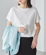 【SALE／34%OFF】Ranan 綿100%ひんやりUVカットプチハイネックカットソー ラナン トップス カットソー・T…