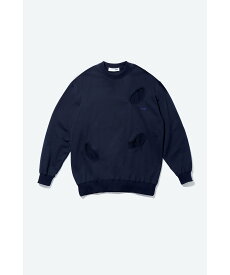 TOGA TOO Hole sweatshirt トーガ トップス スウェット・トレーナー ネイビー ホワイト【送料無料】