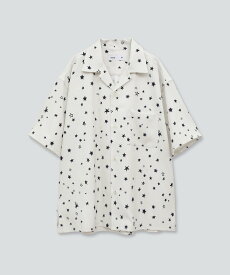 CONVERSE TOKYO STAR★ ALLOVER PRINT HALFSLEEVE SHIRT コンバーストウキョウ トップス シャツ・ブラウス ホワイト ブルー ブラック【送料無料】