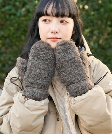 【SALE／30%OFF】COLD BREAKER Freeeze Mittens in Wool Pile フリークスストア ファッション雑貨 手袋 ブラウン ブラック