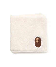 A BATHING APE APE HEAD HAND TOWEL ア ベイシング エイプ ファッション雑貨 ハンカチ・ハンドタオル ネイビー グレー ホワイト