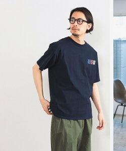 �ySALE�^30%OFF�zB:MING by BEAMS RUSSELL ATHLETIC / �ʒ� USA Crew Neck T-Shirt �r�[���X �A�E�g���b�g �g�b�v�X �J�b�g�\�[�ET�V���c �l�C�r�[ �u���b�N �z���C�g