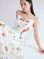 【SALE／20%OFF】FRAY I.D 【00サイズあり】ボタニカルアシメパターンキャミワンピース フレイ アイディ…