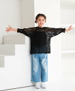 【KIDS】カットレースチュニック《2点セット》