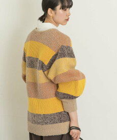 【SALE／70%OFF】UR Lab. 配色ニットプルオーバー アーバンリサーチラボ トップス ニット ホワイト グレー イエロー