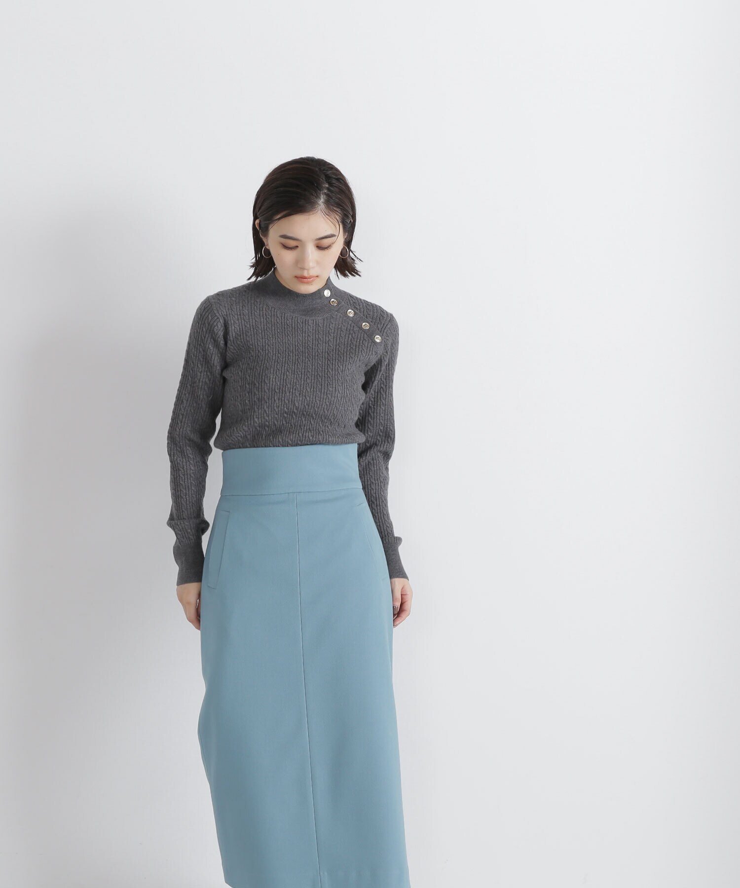 NATURAL BEAUTY BASIC｜ワイドヨークタイトスカート | Rakuten Fashion