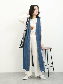 【SALE／27%OFF】Samansa Mos2 blue 【ECO DENIM】マルチwayジャンパースカート サマンサモスモス ワンピース・ドレス ワンピース ブルー ホワイト ネイビー【送料無料】