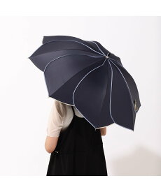 Francfranc バイカラーパイピング 長傘 50cm(晴雨兼用) フランフラン ファッション雑貨 傘・長傘 ネイビー