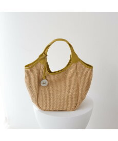collex 【MARCO MASI】別注 レザーハンドル ラフィア 2WAYトートバッグ M コレックス バッグ トートバッグ グレー ベージュ ブラック【送料無料】