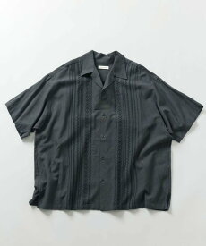 【SALE／41%OFF】FREAK'S STORE Relax Fit リラックスフィット リネンレーヨン デザイン刺繍 キューバ シャツ 【限定展開】 25SS フリークスストア トップス シャツ・ブラウス ブラウン ネイビー グレー ブラック